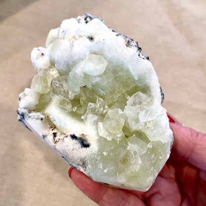Apophyllite green Cluster