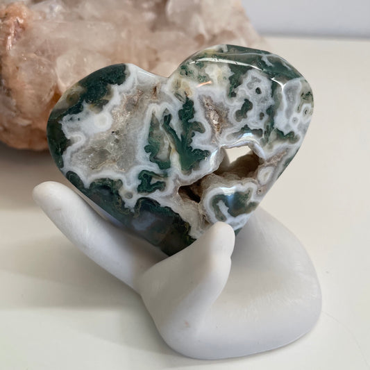 Resin hand sphere holder