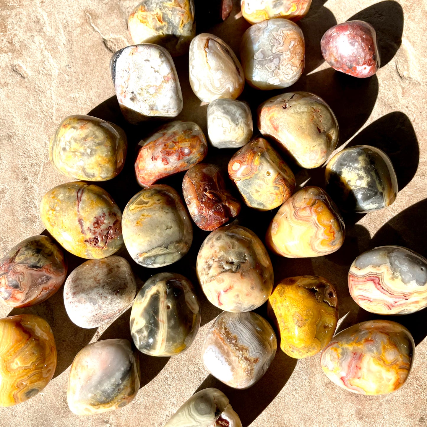 Crazy lace agate Tumbles