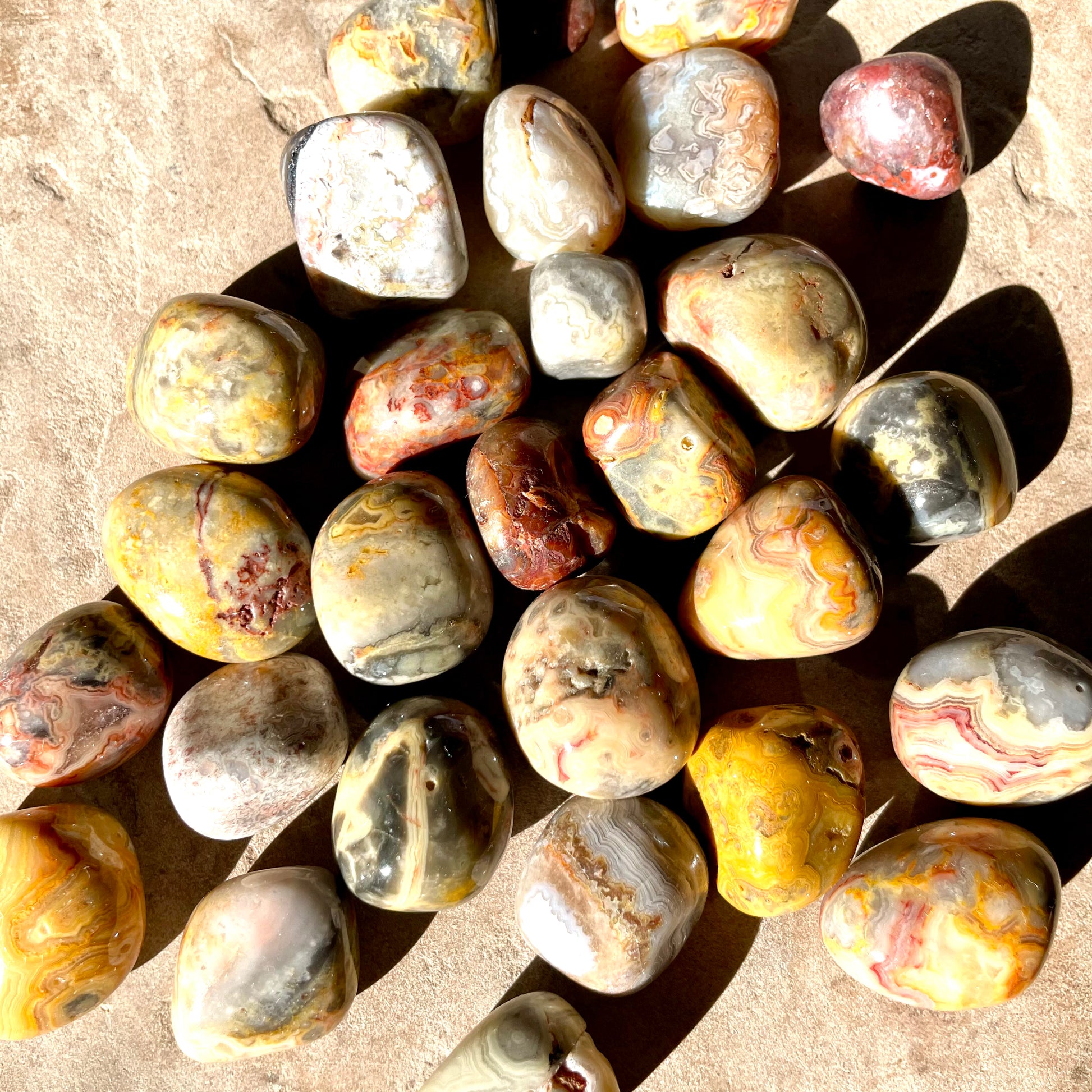 Crazy lace agate Tumbles