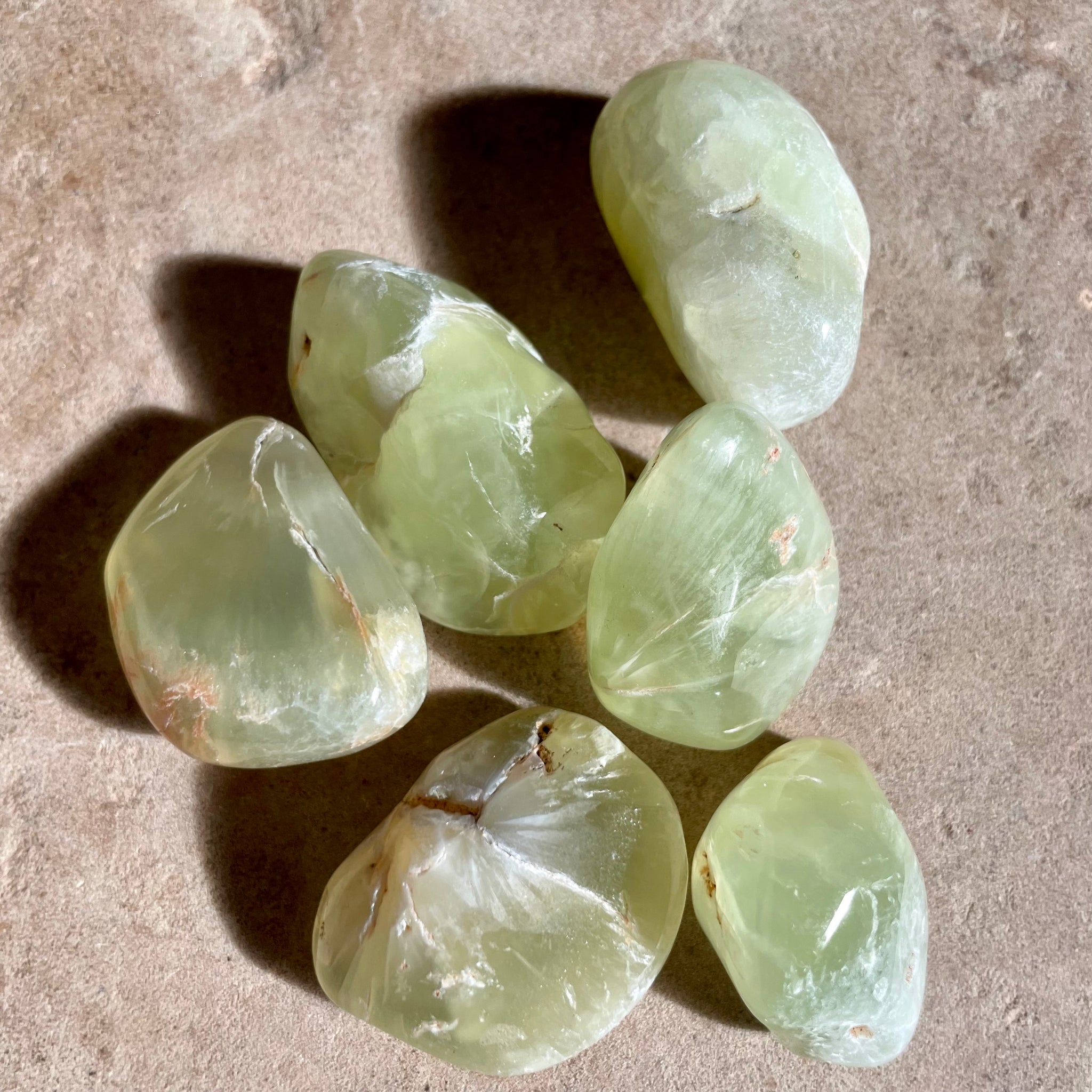 Prehnite tumbles - AAA