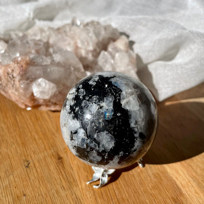 Rainbow Moonstone Sphere - 381g