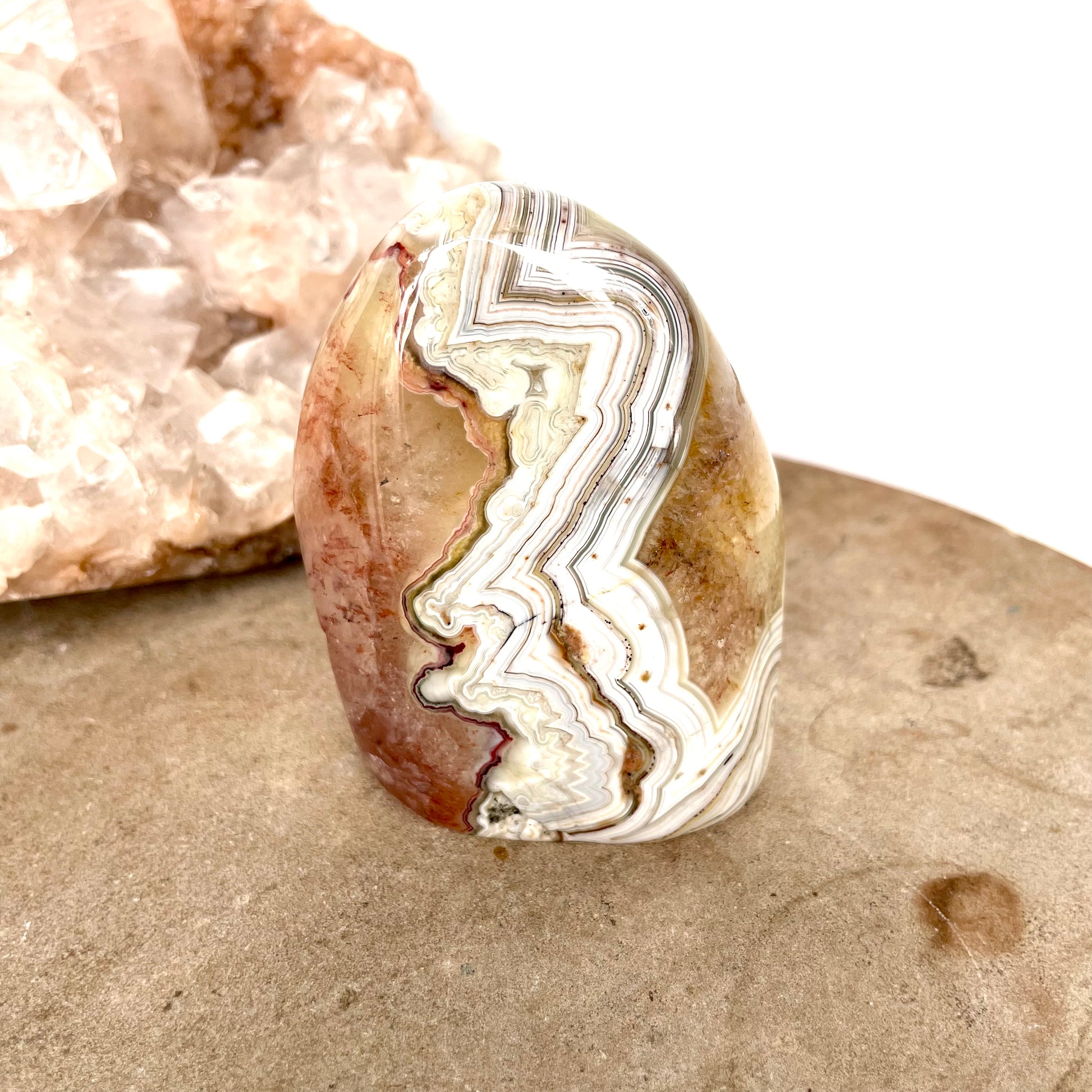 Crazy lace agate Freeform 7.5CM