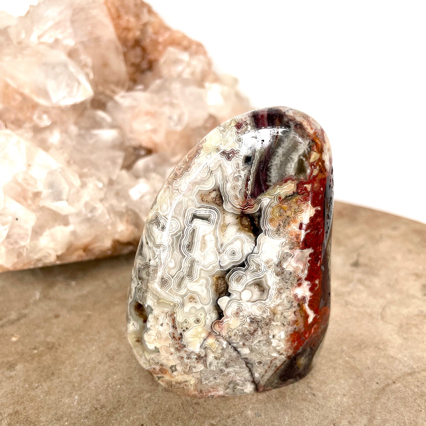 Crazy lace agate Freeform 7CM