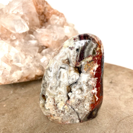 Crazy lace agate Freeform 7CM