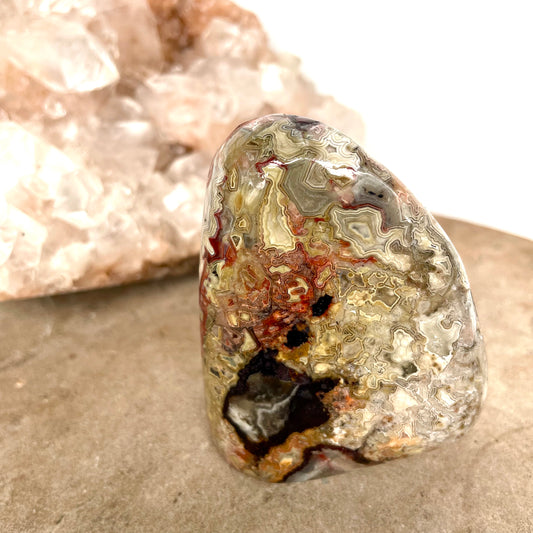 Crazy lace agate Freeform 7CM