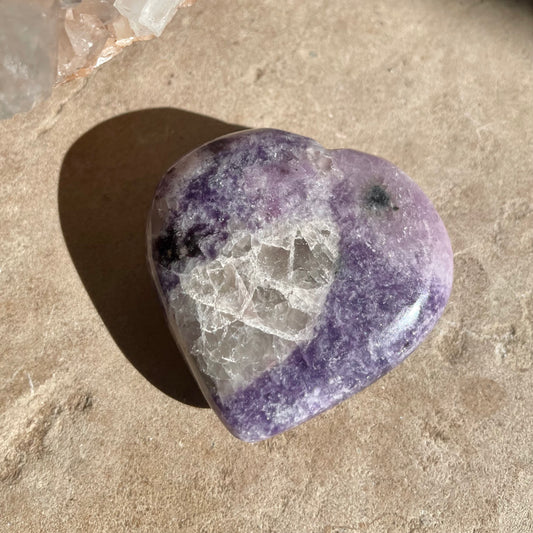 Lepidolite Heart 5CM