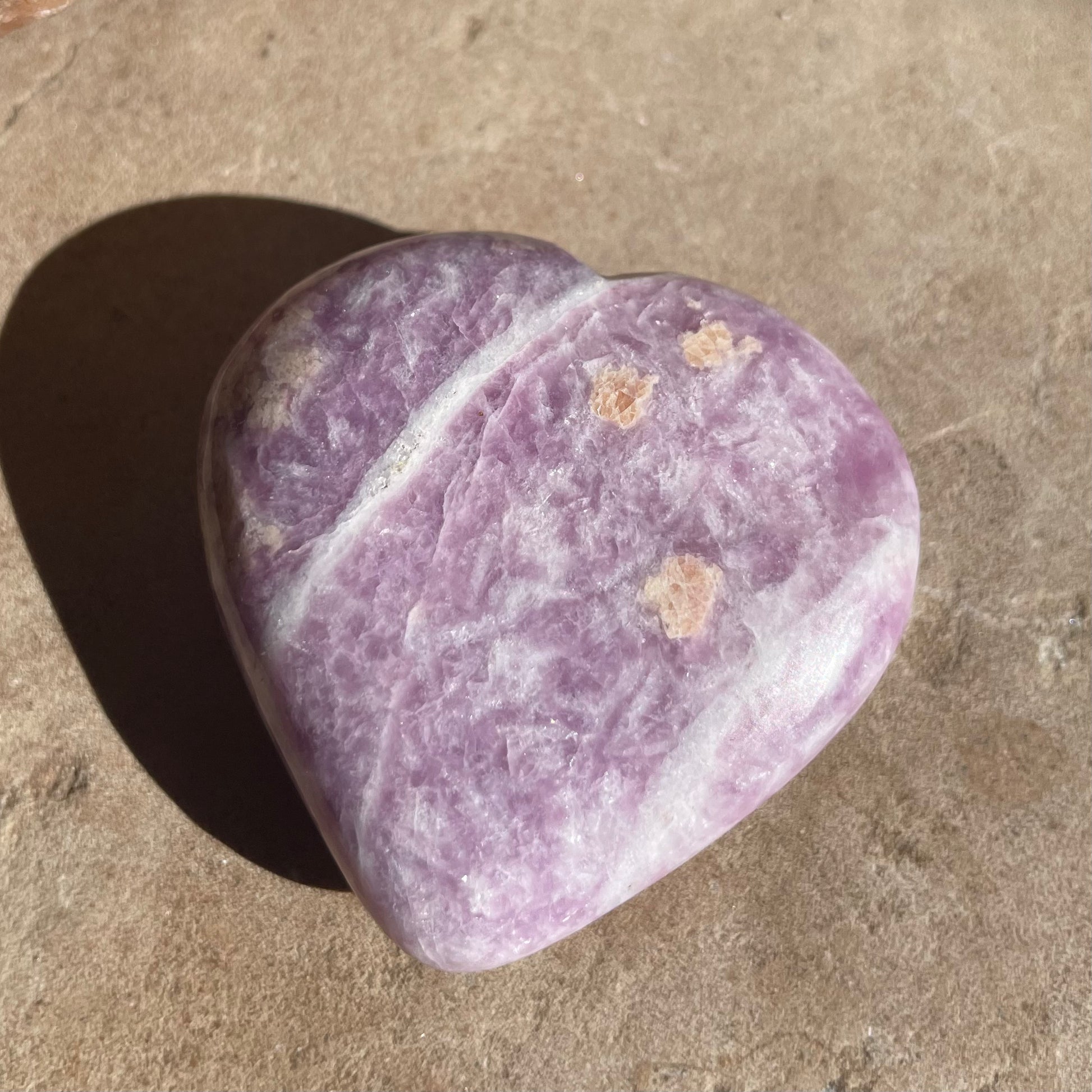 Lepidolite Heart 5CM