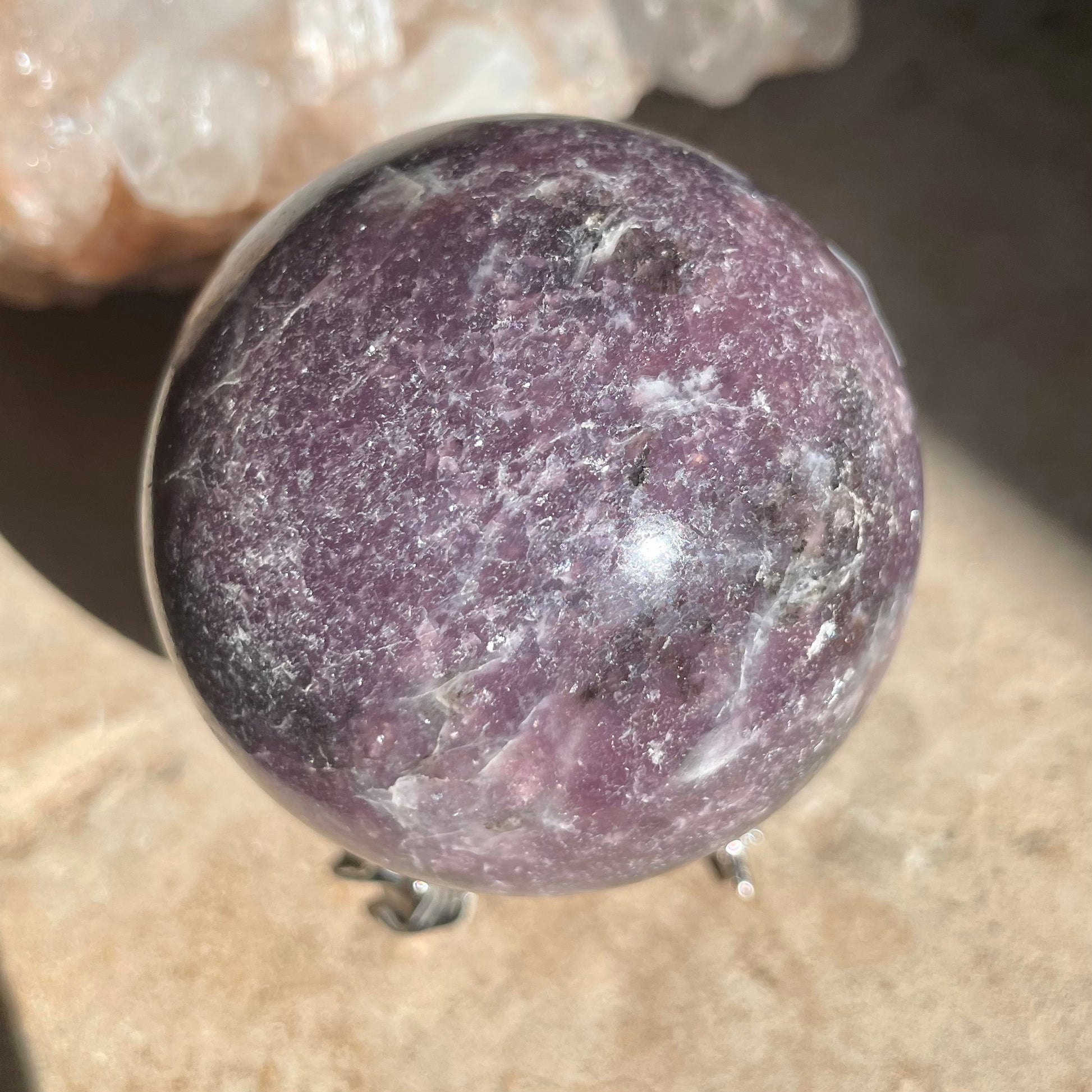 Lepidolite Sphere - 6CM