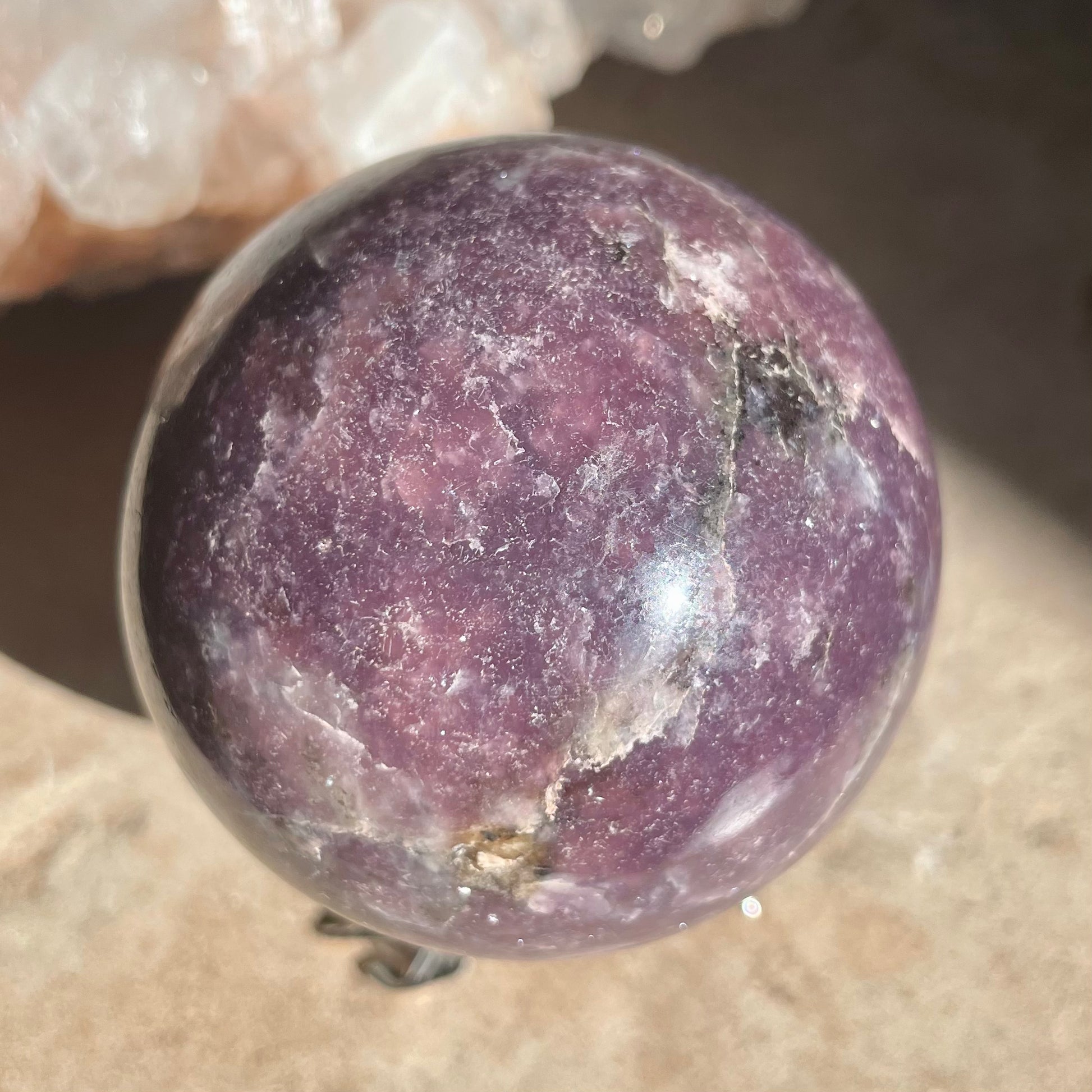Lepidolite Sphere - 6CM