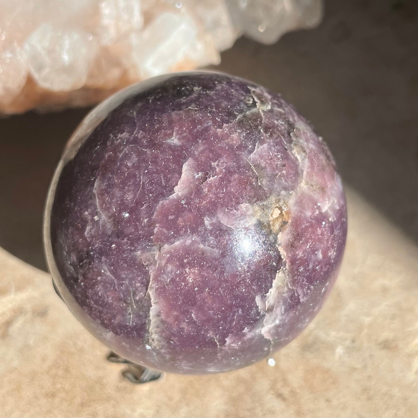 Lepidolite Sphere - 6CM