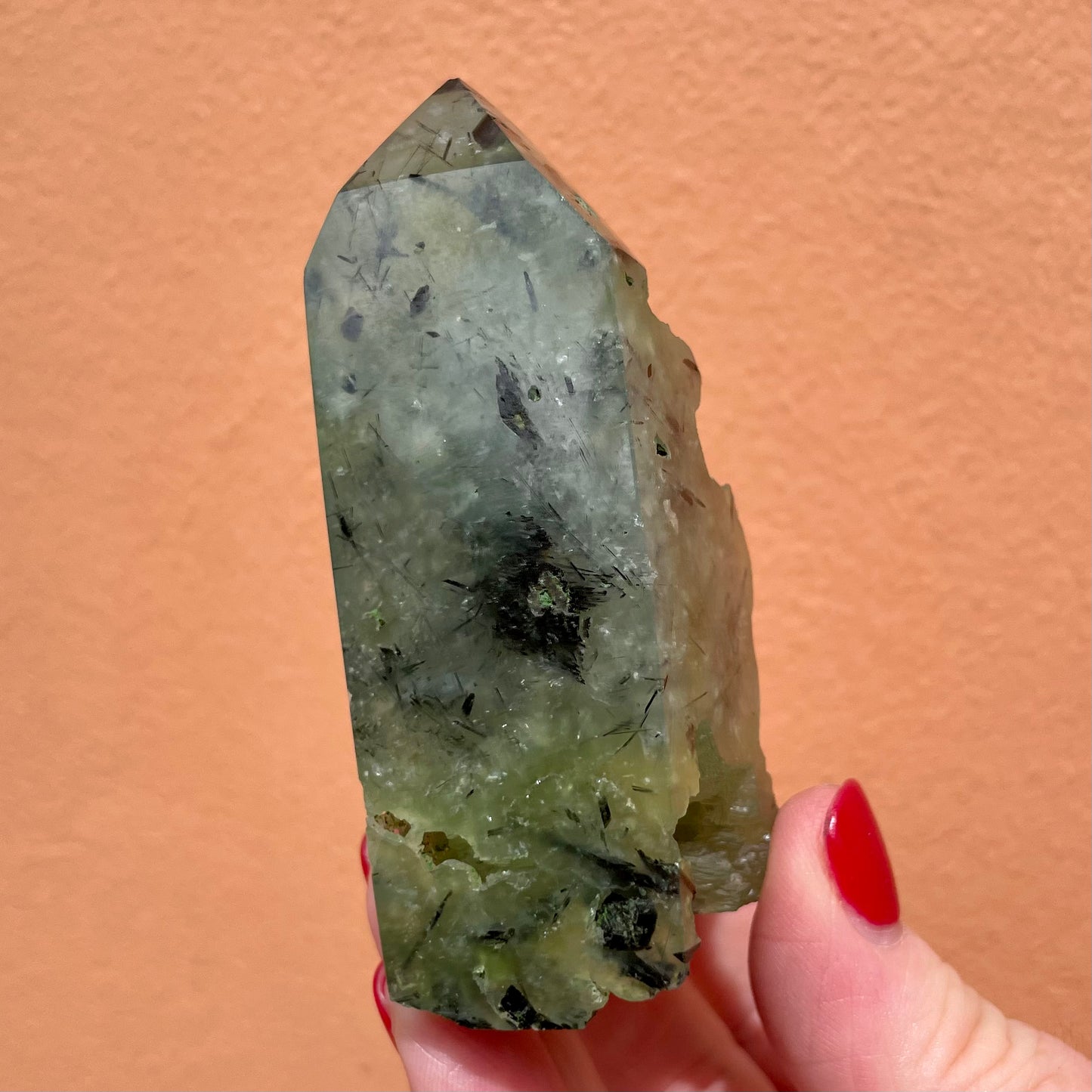 Prehnite tower 7.5cm