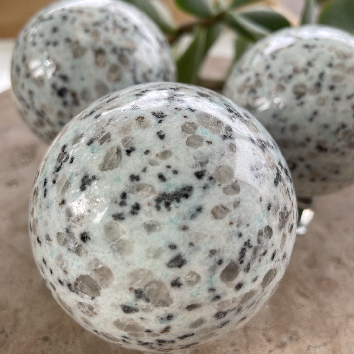 Kiwi Jasper sphere 6CM