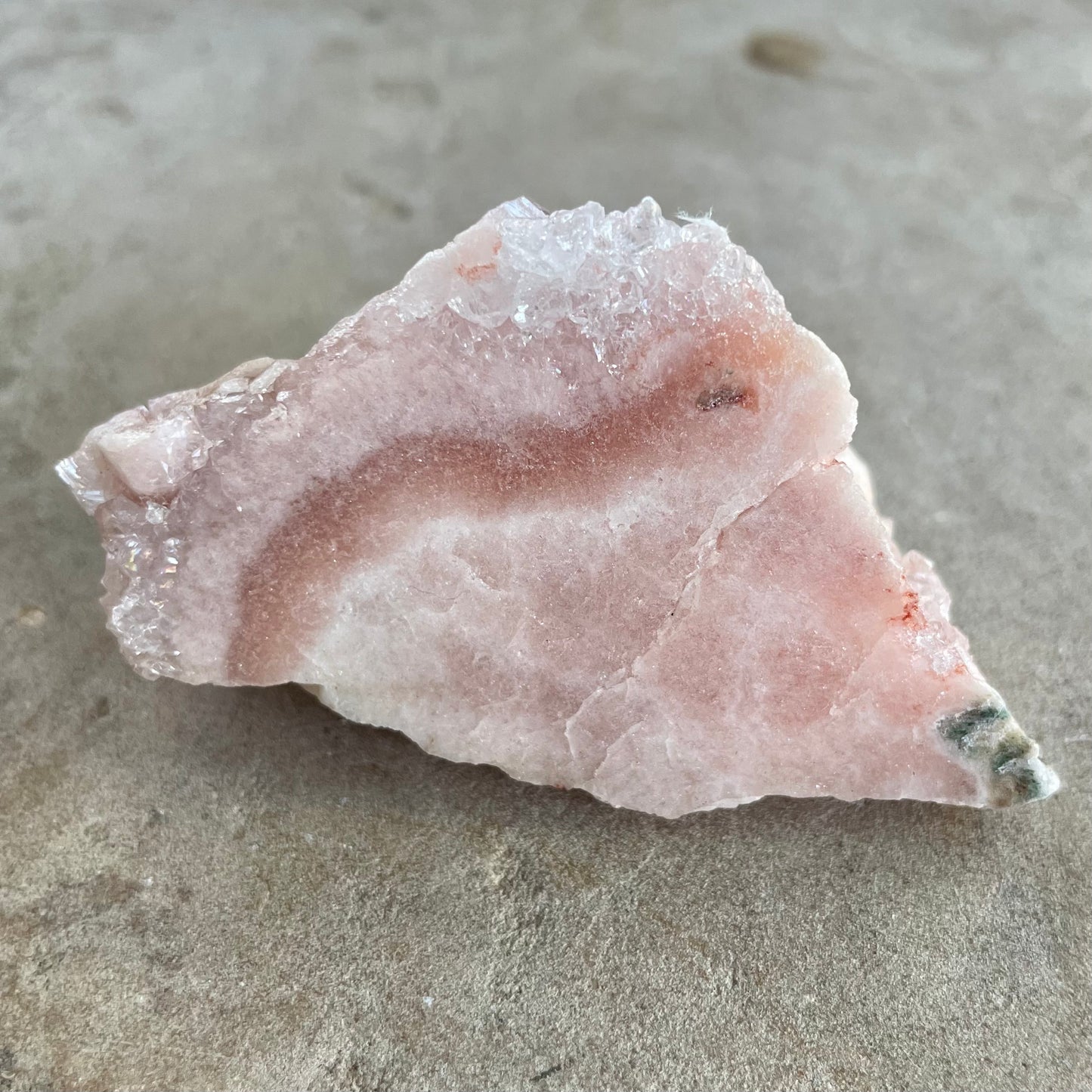 Pink Amethyst slice 7cm