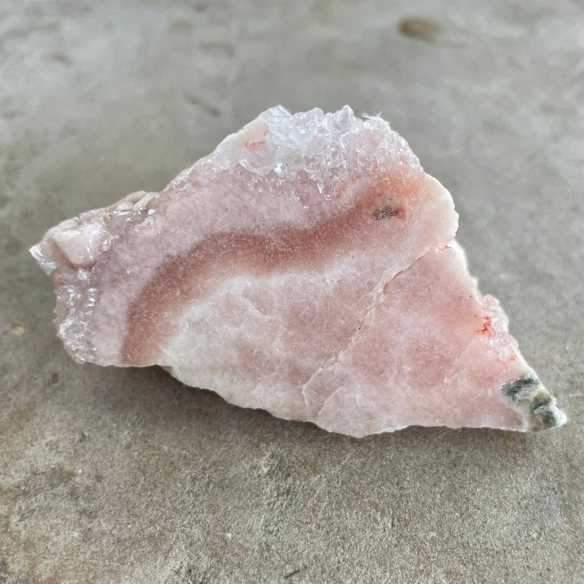 Pink Amethyst slice 7cm