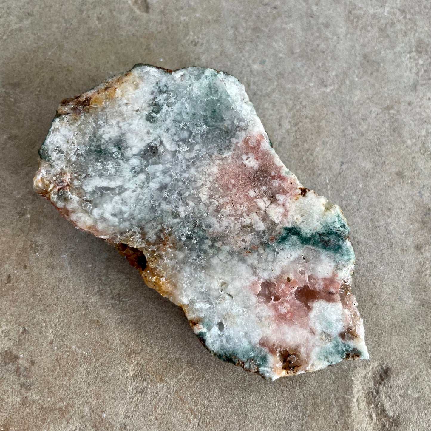 Pink Amethyst slice 8cm