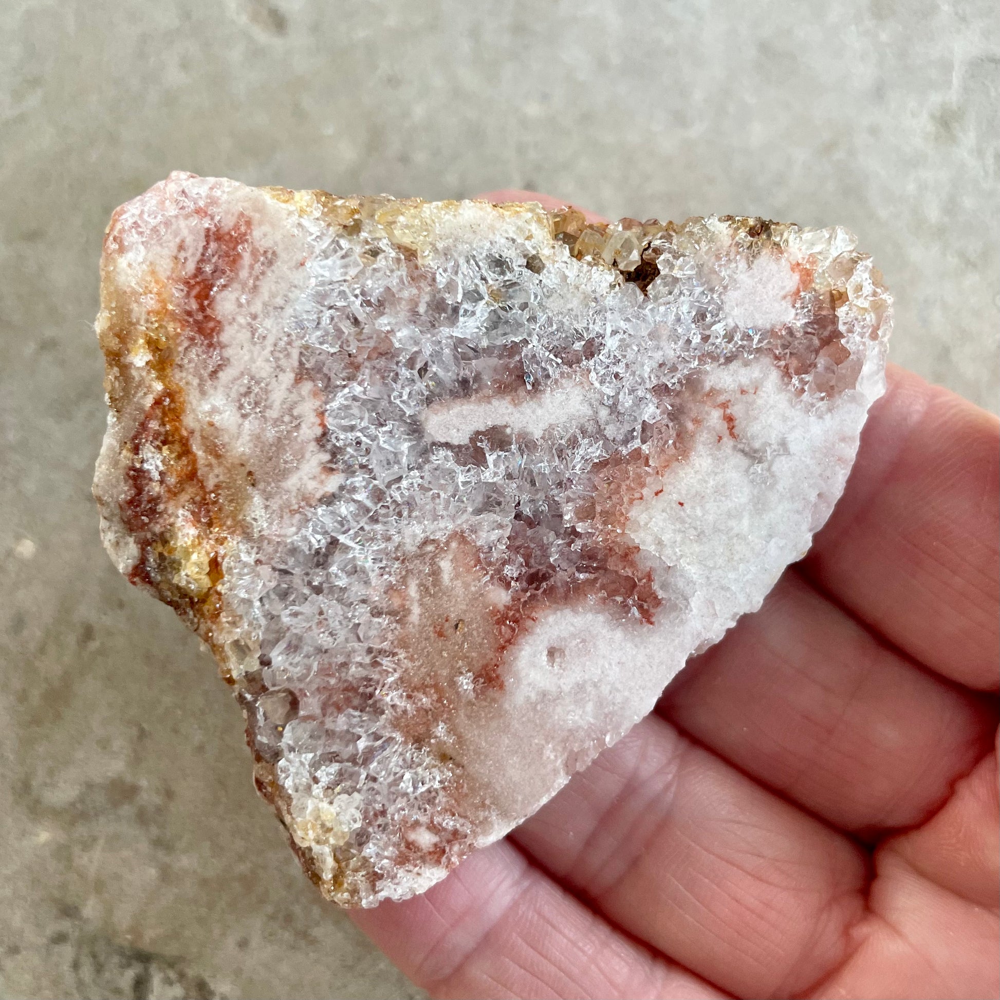 Pink Amethyst slice 6cm