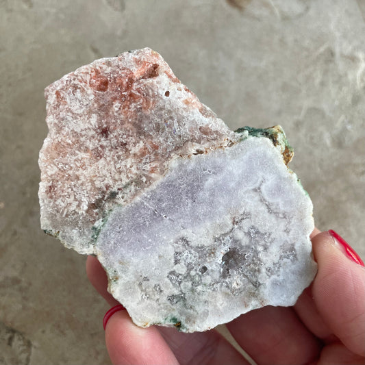 Pink Amethyst slice 7cm