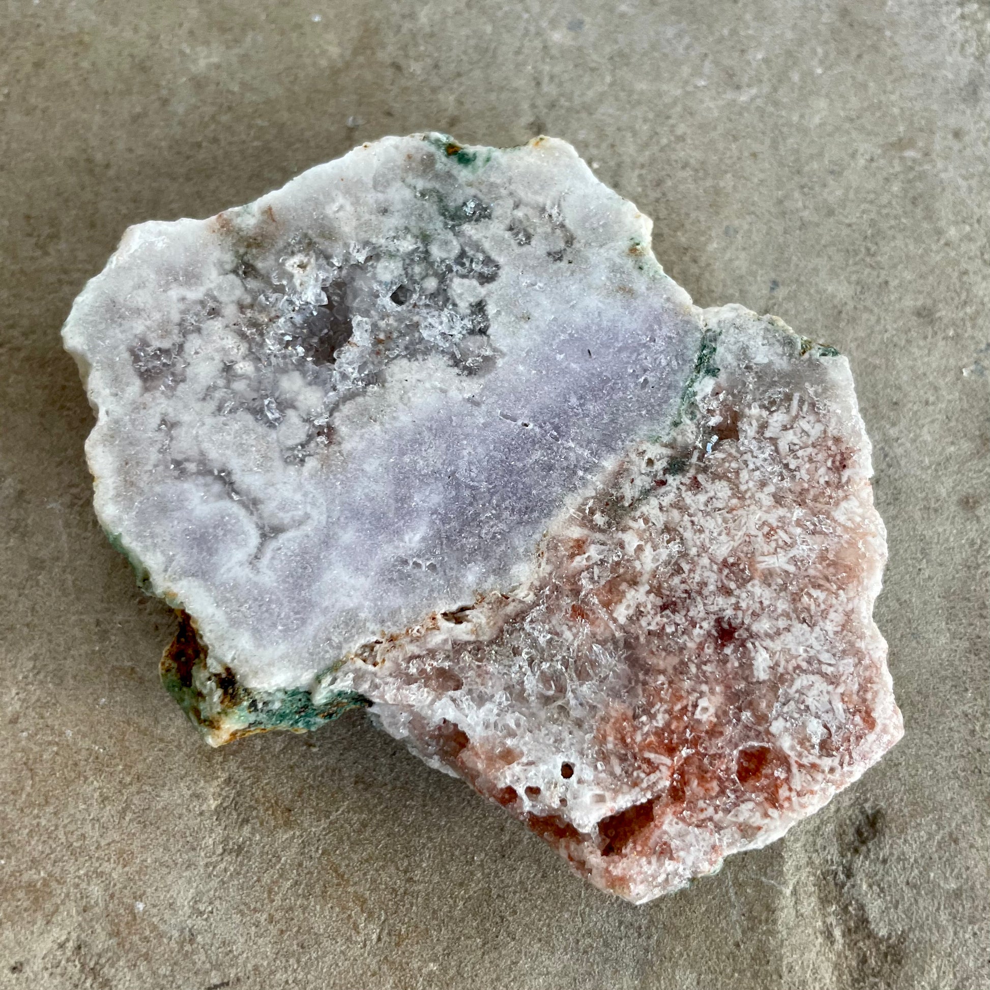 Pink Amethyst slice 7cm