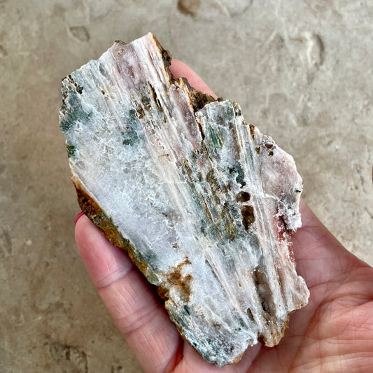 Pink Amethyst slice 9.5cm