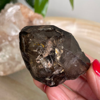 Elestial Smokey Quartz Cluster
