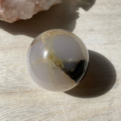 Pink Mangano Calcite sphere 4cm