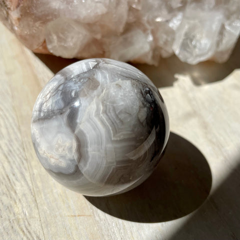 Grey Agate sphere 4cm