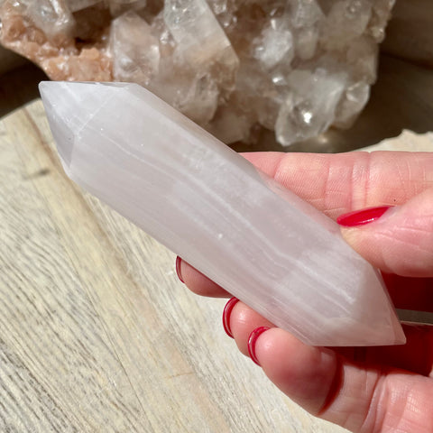 Pink Mangano Calcite DT 10cm
