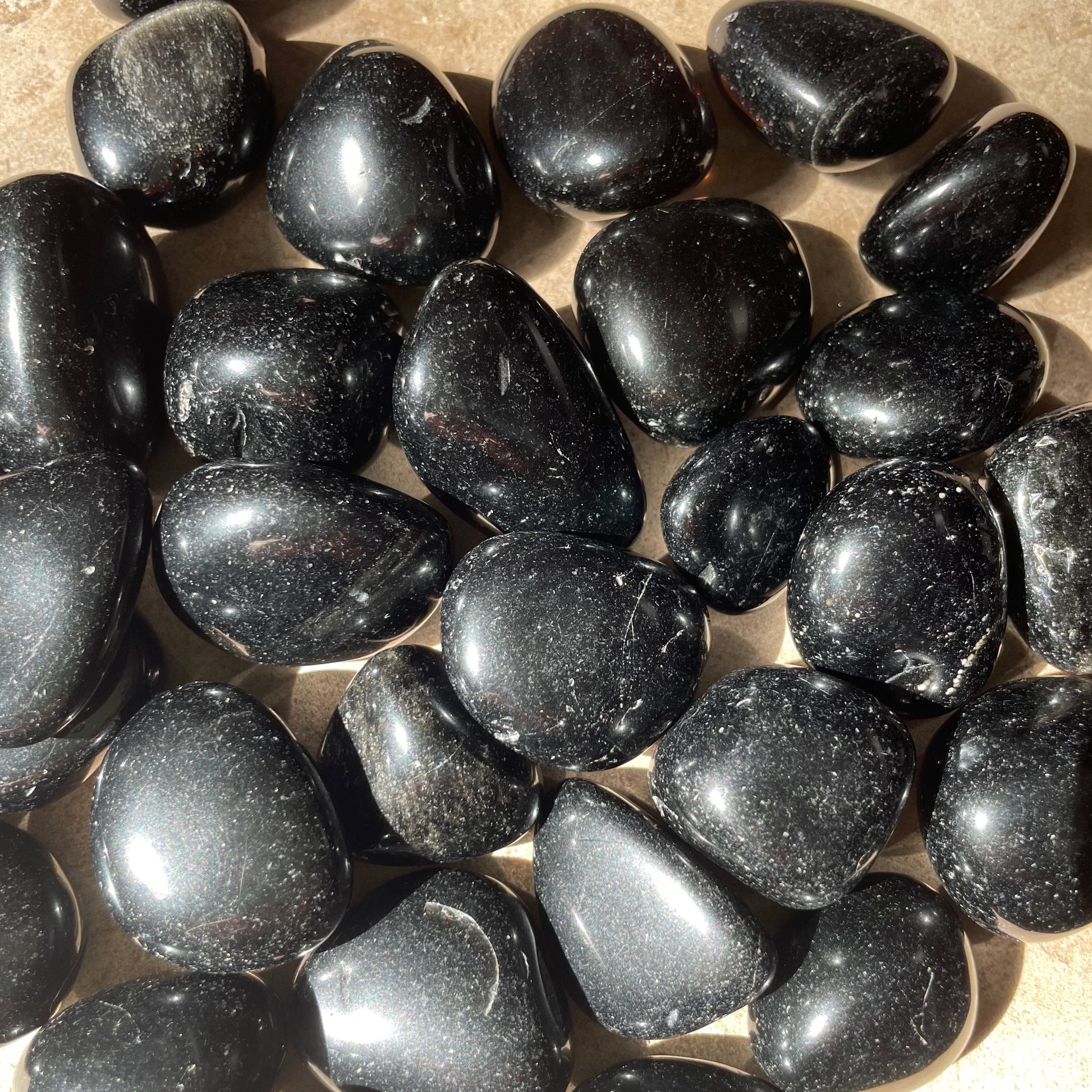 Black Obsidian tumble