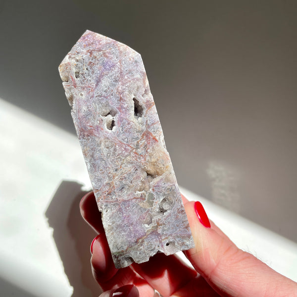 Sphalerite Tower with druzy 10cm