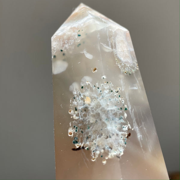 Flower Agate Tower 10cm