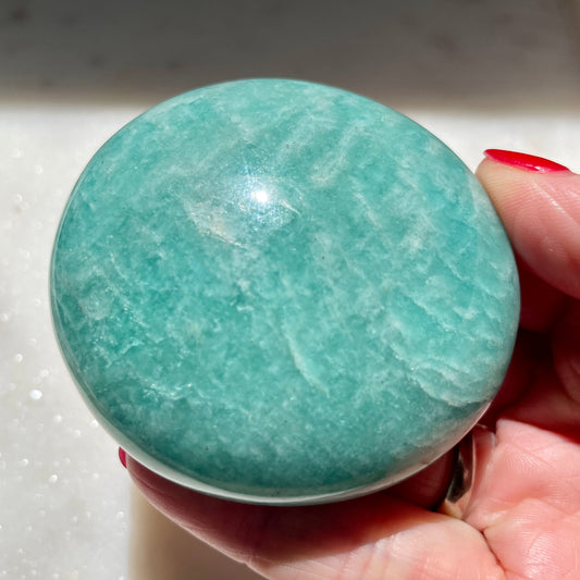 Amazonite Palm stone 7CM