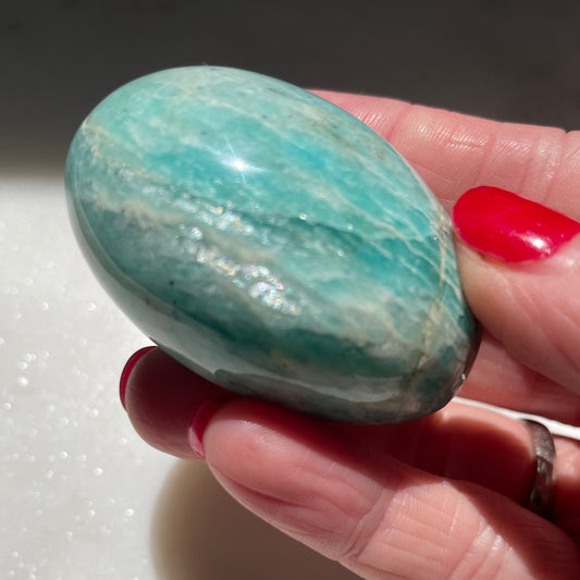 Amazonite Palm stone 5CM