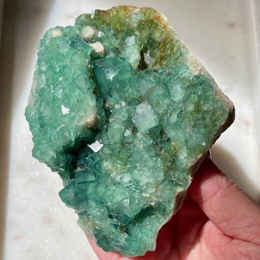 Fluorite cluster Green