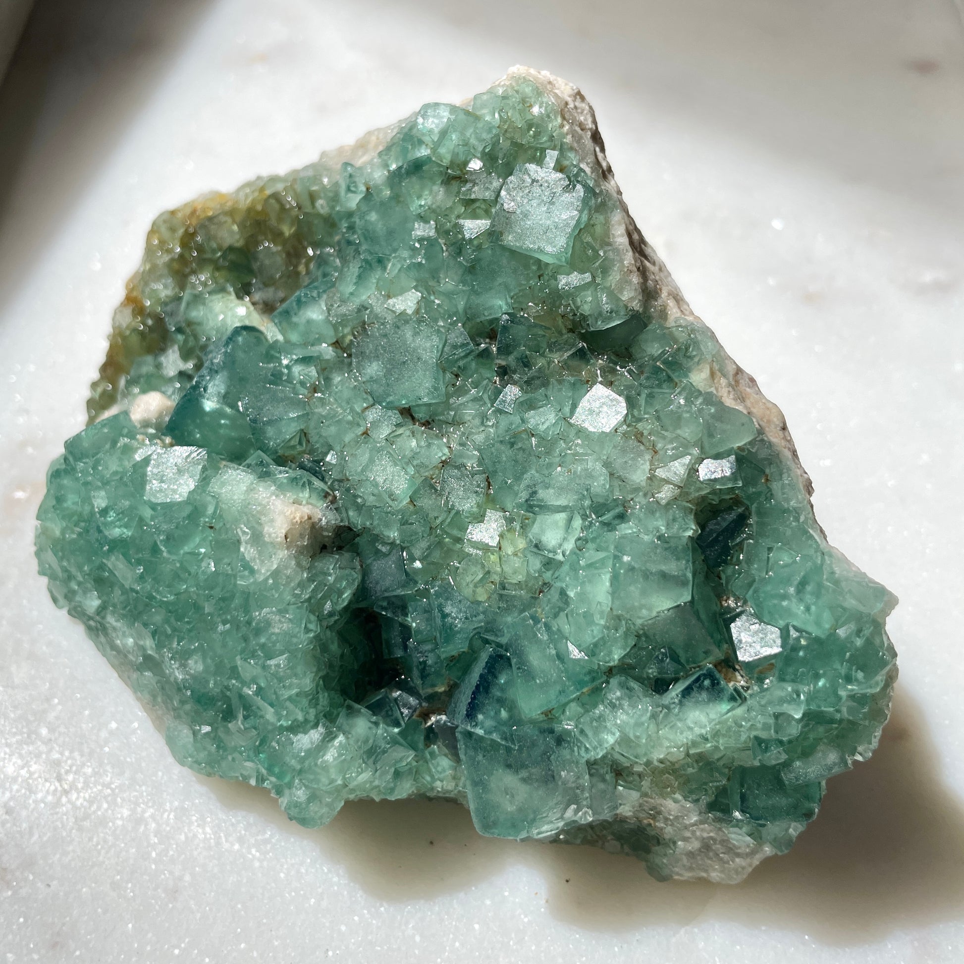 Fluorite cluster Green