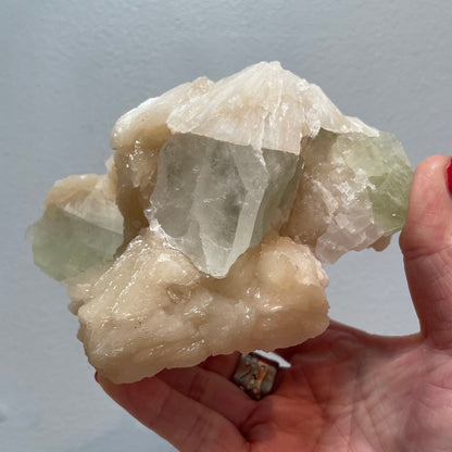 Apophyllite and Stilbite cluster