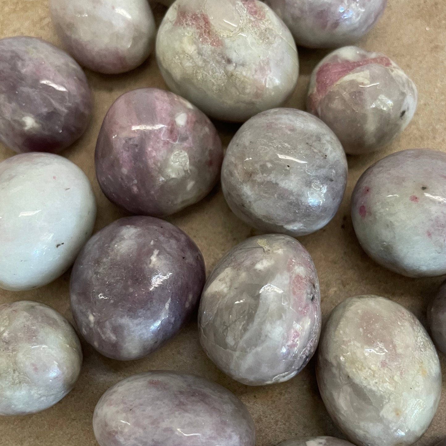 Pink Tourmaline tumbles
