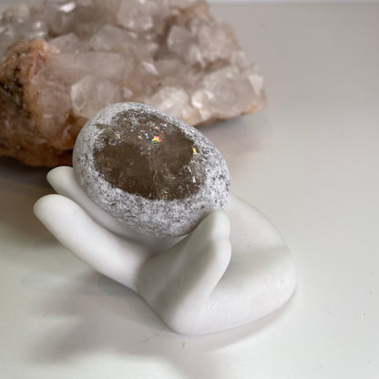 Ema egg / Seer stones - Smokey Quartz