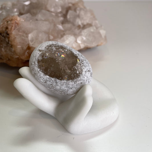 Ema egg / Seer stones - Smokey Quartz