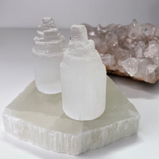 Selenite Tower -6.5cm