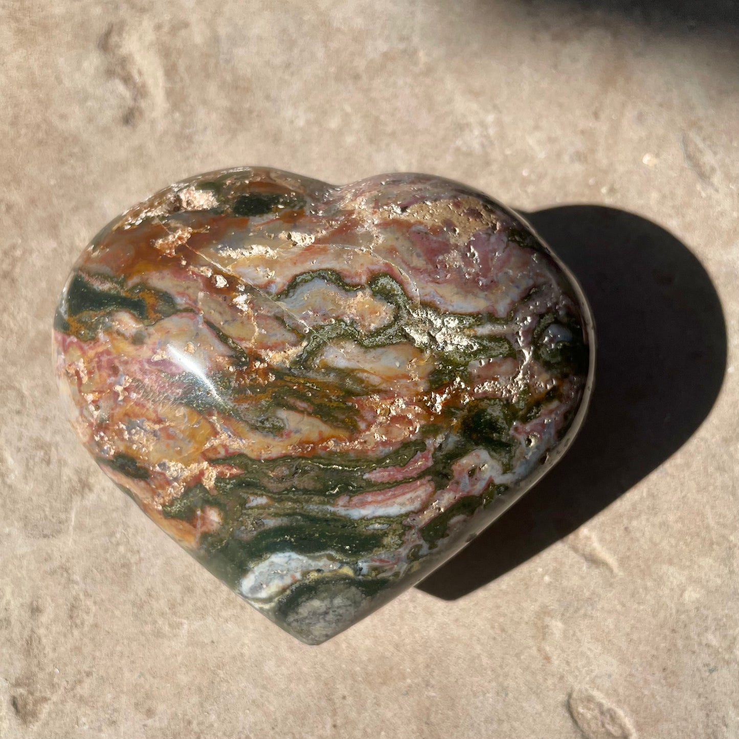 Ocean Jasper heart