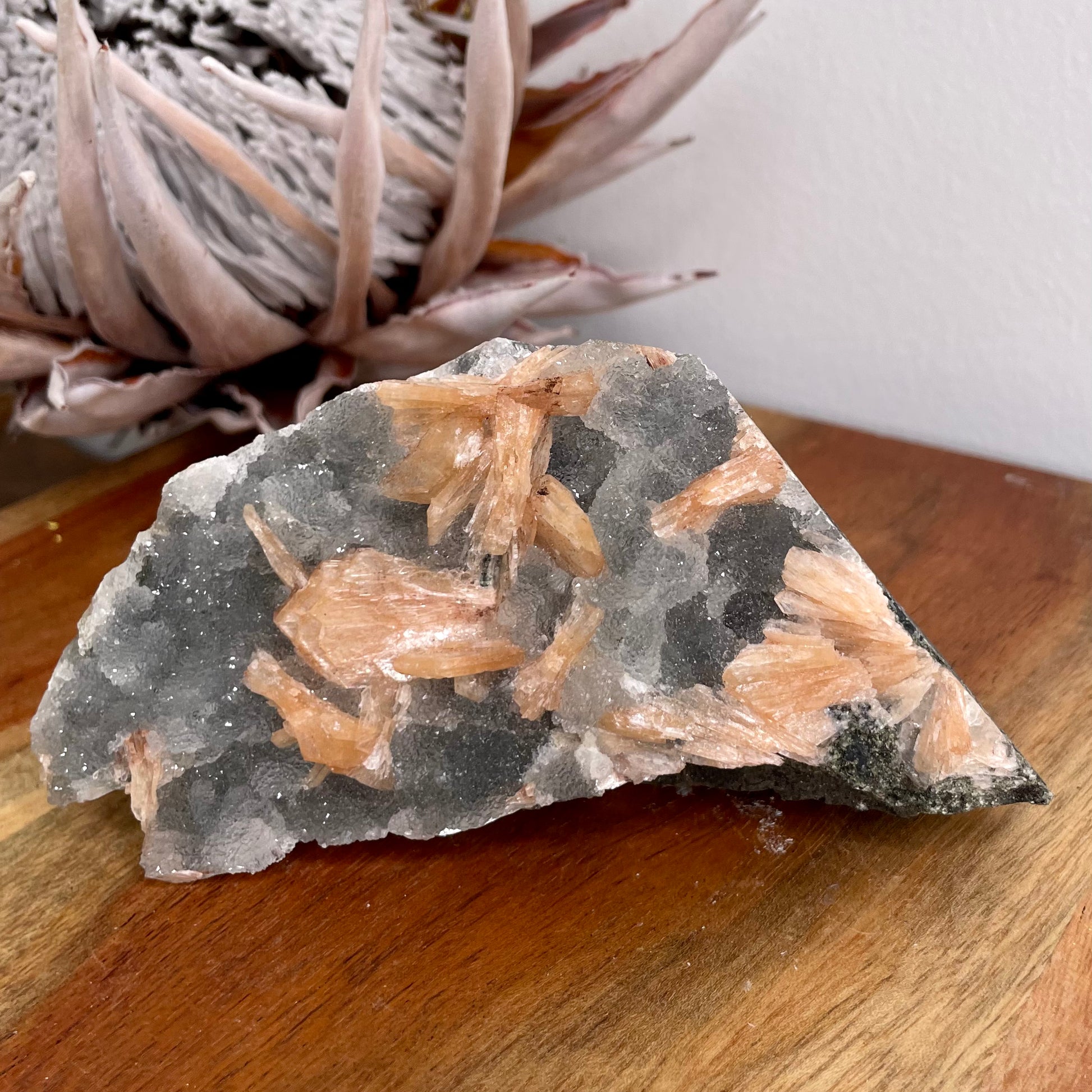 Stilbite with Chalcedony