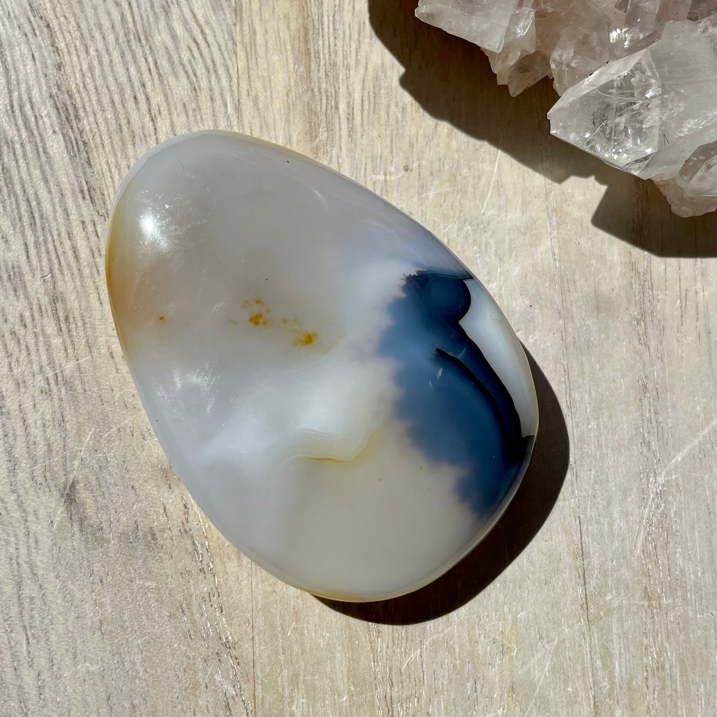 Dendritic Agate palm stone