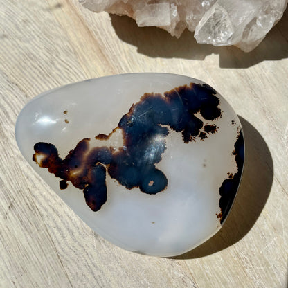 Dendritic Agate palm stone