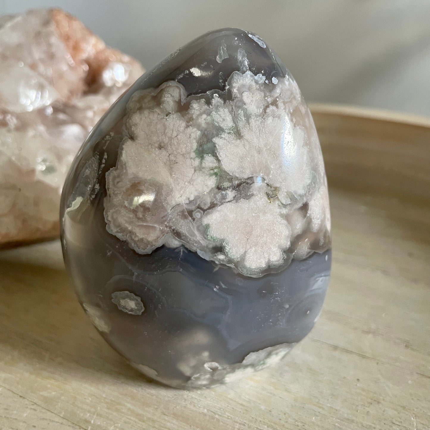 Flower Agate Dark Free Form 10CM