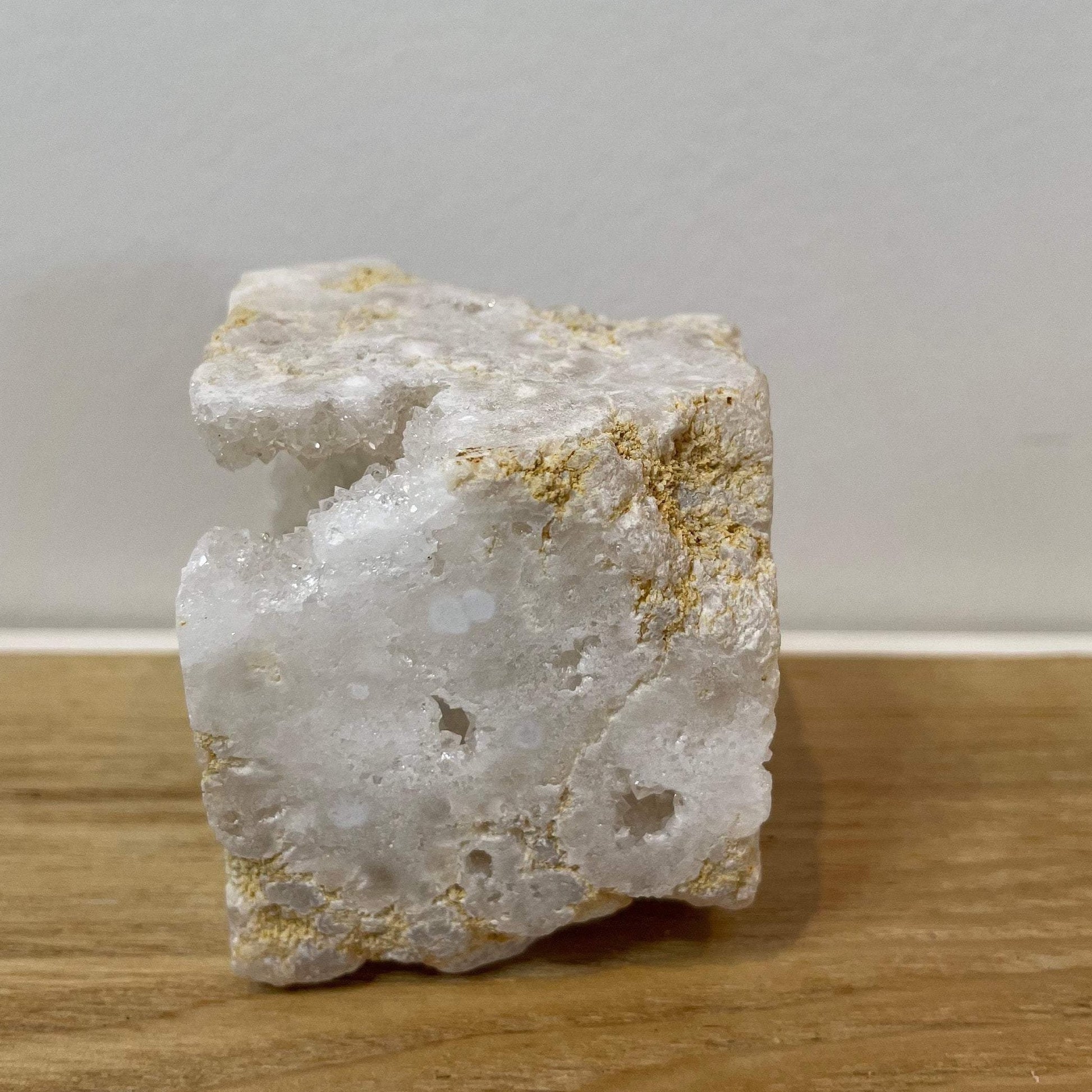 Sugar Quartz geode cube