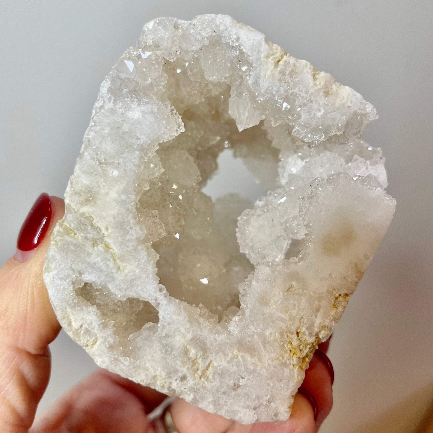 Sugar Quartz geode cube