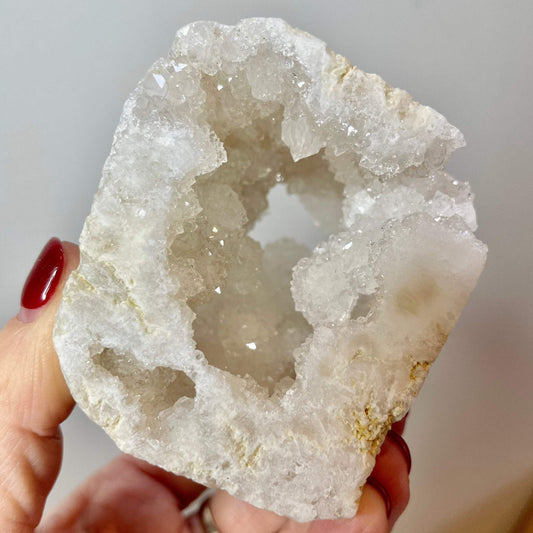 Sugar Quartz geode cube
