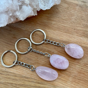 Rose Quartz Keyring
