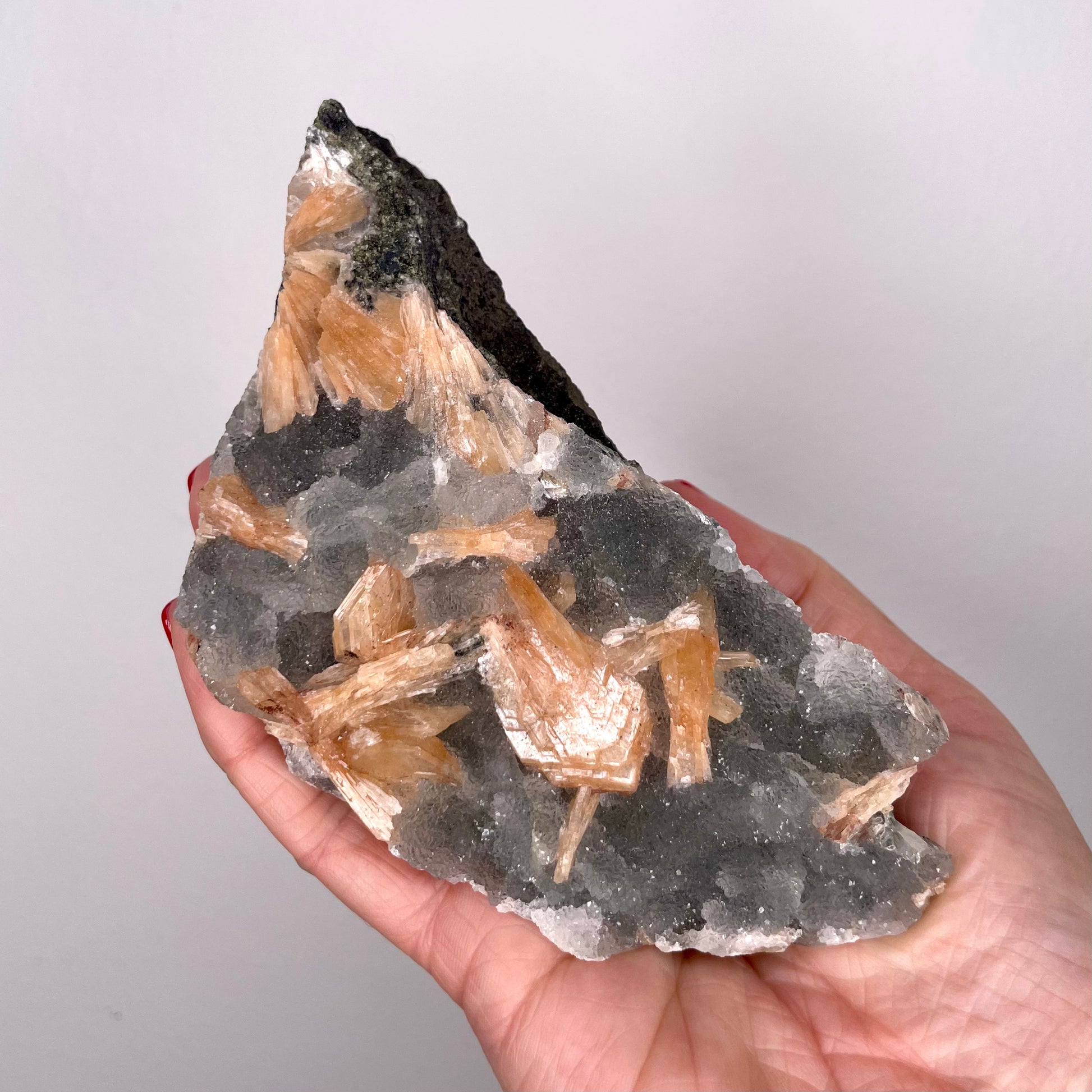 Stilbite with Chalcedony